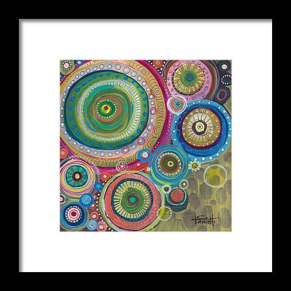 Balance Framed Print featuring the painting Celebrate Chaos by Tanielle Childers