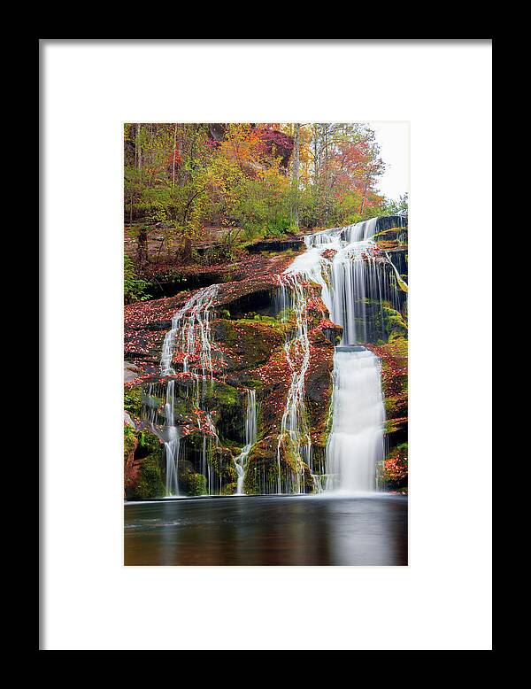 Bald River Falls Framed Print featuring the photograph Bald River Falls by Joe Leone