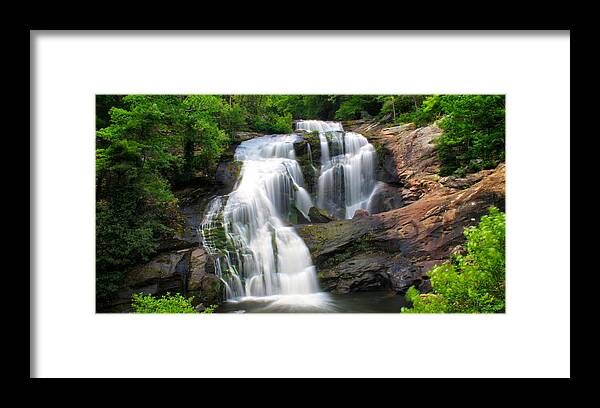 Bald River Falls Framed Print featuring the photograph Bald River Falls by Nunweiler Photography