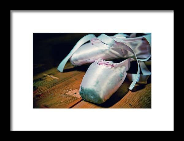 Ballet Dancer Framed Print featuring the photograph Ballerina Shoes by Naphtalina