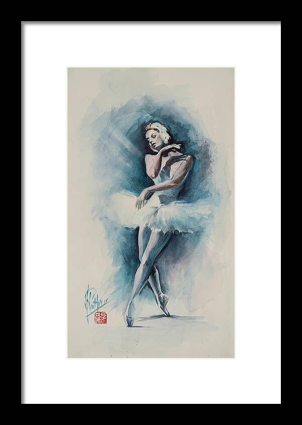  Framed Print featuring the painting Ballet 2 by Alan Kirkland-Roath