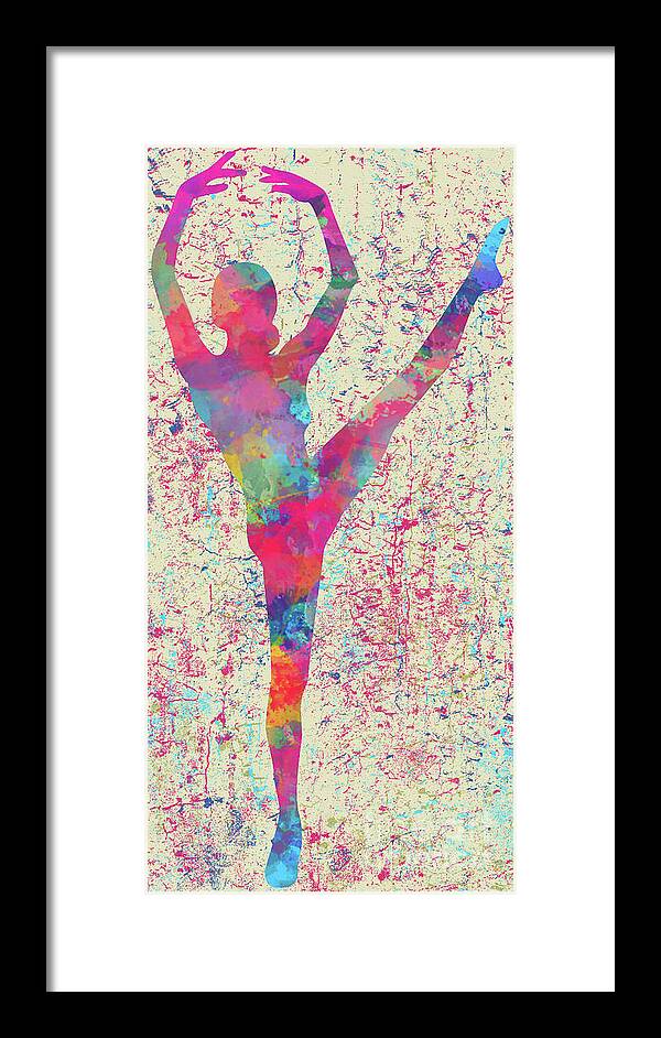 Ballet Art Framed Print featuring the digital art Ballet Canvas Print, Photographic Print, Art Print, Framed Print, Greeting Card, iPhone Case, by David Millenheft