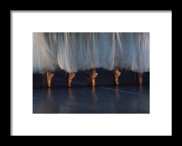 Ballet Dancer Framed Print featuring the photograph Ballet Dancers On Toe by Jose Fernando Ogura/curitiba/brazil