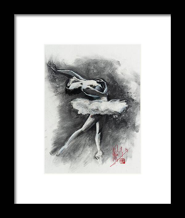  Framed Print featuring the painting Ballet One by Alan Kirkland-Roath