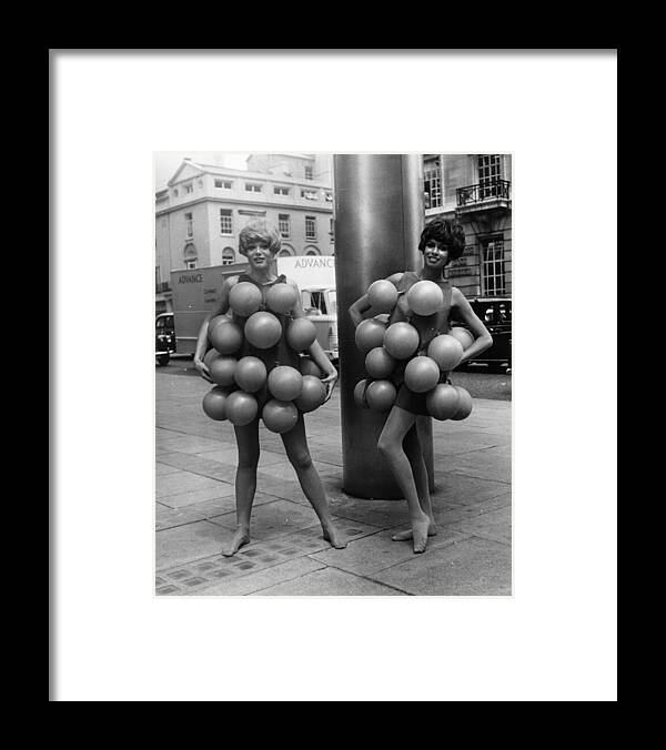 Bizarre Fashion Framed Print featuring the photograph Balloon Dress by Ian Showell