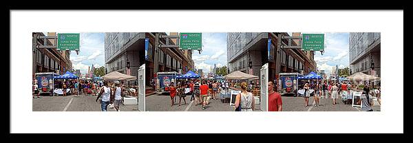 Photography Framed Print featuring the photograph Baltimore Artscape 2016 - Triptych by Walter Neal