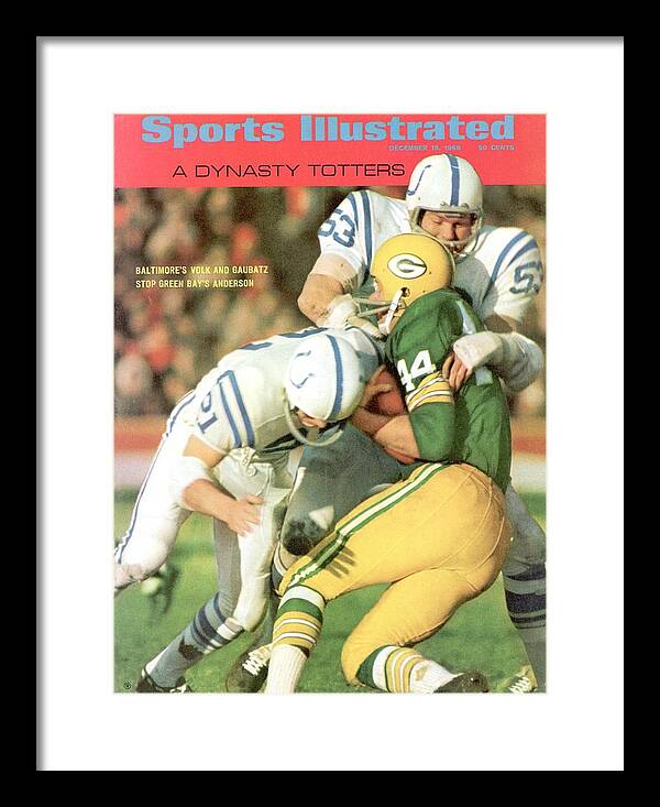 Indianapolis Colts Framed Print featuring the photograph Baltimore Colts Dennis Gaubatz And Rick Volk Sports Illustrated Cover by Sports Illustrated