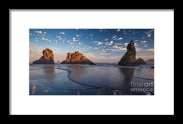 Bandon Framed Print featuring the photograph Bandon Sunset by Doug Sturgess