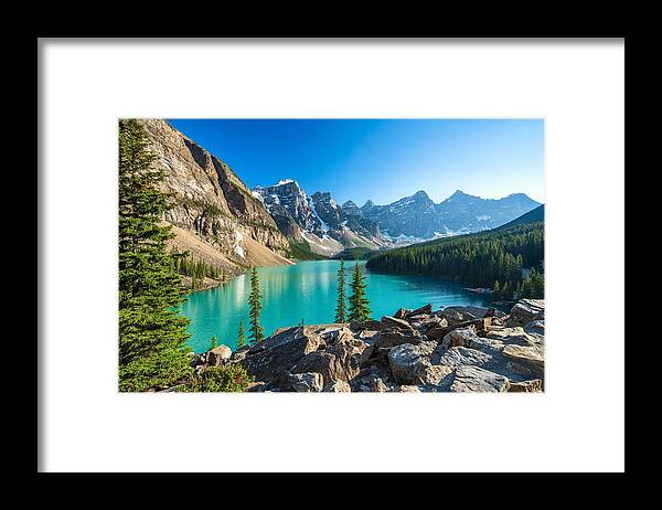 Landscapes Framed Print featuring the photograph Banff National Park Beautiful by Shawn.ccf