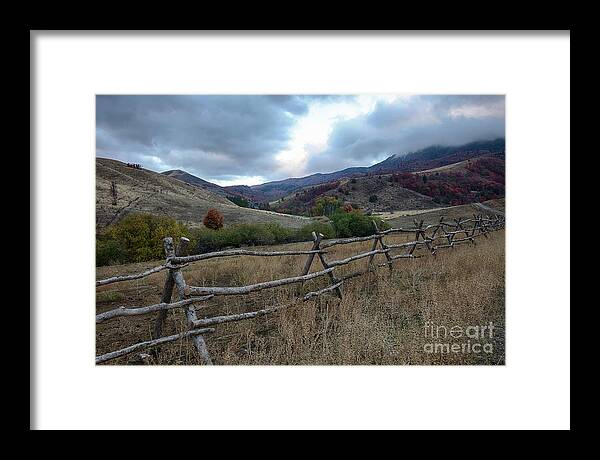 Bannock Mountains Framed Print featuring the photograph Bannock Homestead by Idaho Scenic Images Linda Lantzy