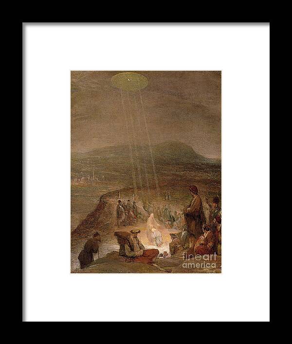 Dove Framed Print featuring the painting Baptism Of Christ, C.1710 by Aert De Gelder