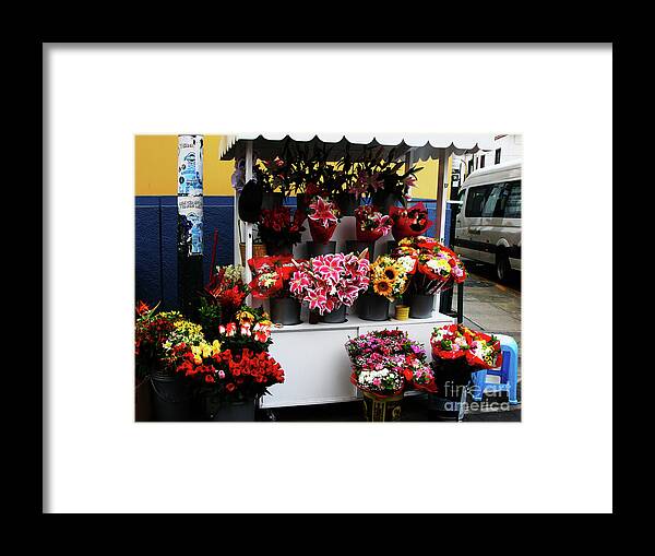 Flowers Framed Print featuring the photograph Baranco Bouquets by Rick Locke - Out of the Corner of My Eye