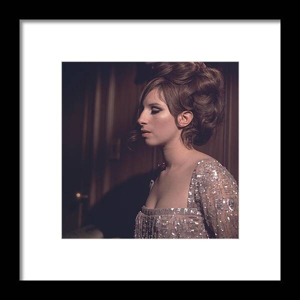 Singer Framed Print featuring the photograph Barbra Streisand by Archive Photos