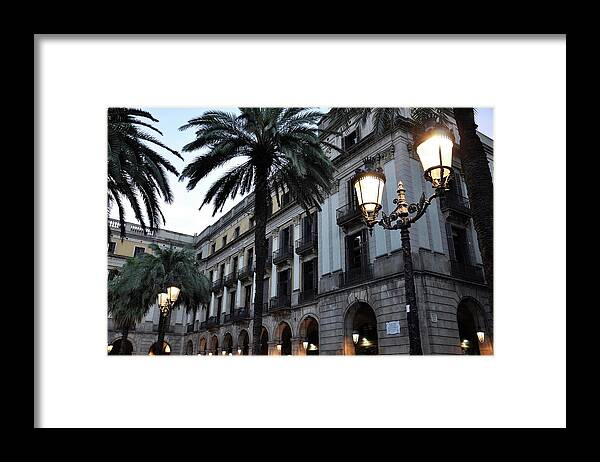 Outdoors Framed Print featuring the photograph Barcelona, Placa Reial by Stefano Salvetti
