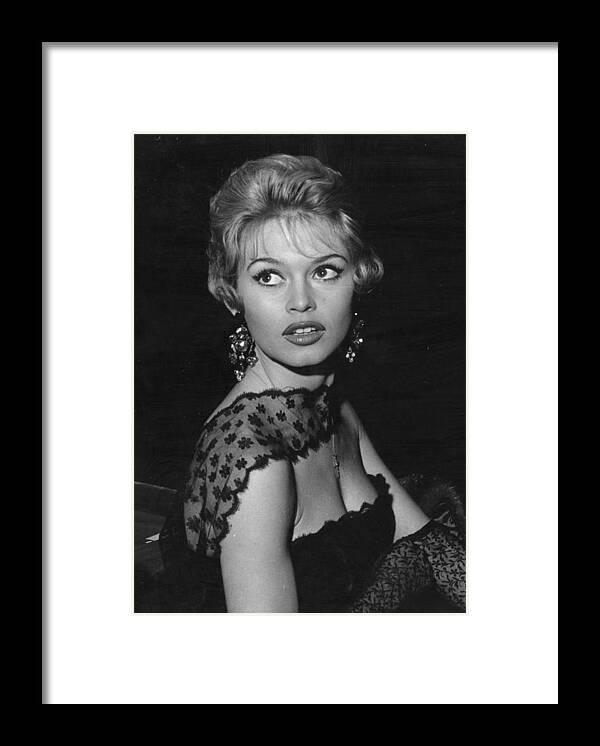 Brigitte Bardot Framed Print featuring the photograph Bardot In London by Express
