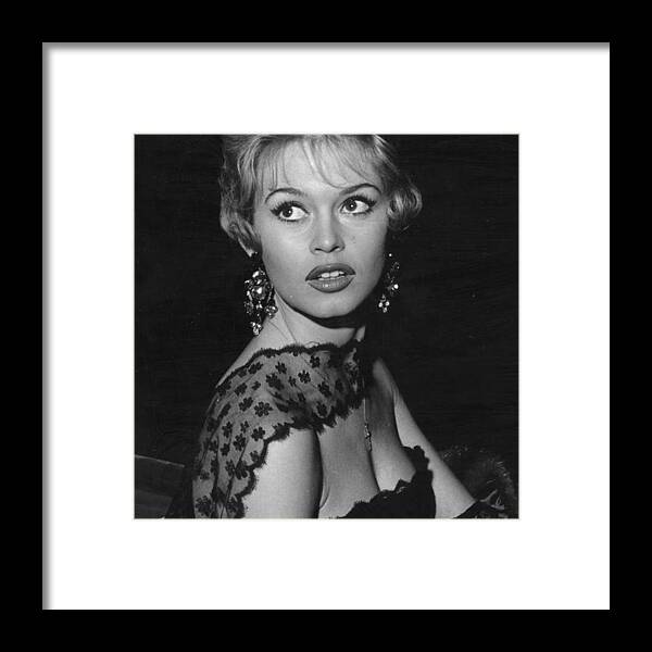 Brigitte Bardot Framed Print featuring the photograph Bardot In London by Express