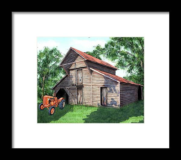Barn 2016 Framed Print featuring the painting Barn 2016 by Patrick Sullivan