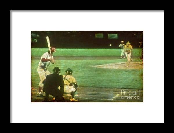 Baseball Framed Print featuring the photograph Baseball 70s Style by Billy Knight