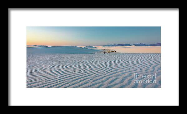 White Sands National Monument Framed Print featuring the photograph Bathed In Sun by Doug Sturgess