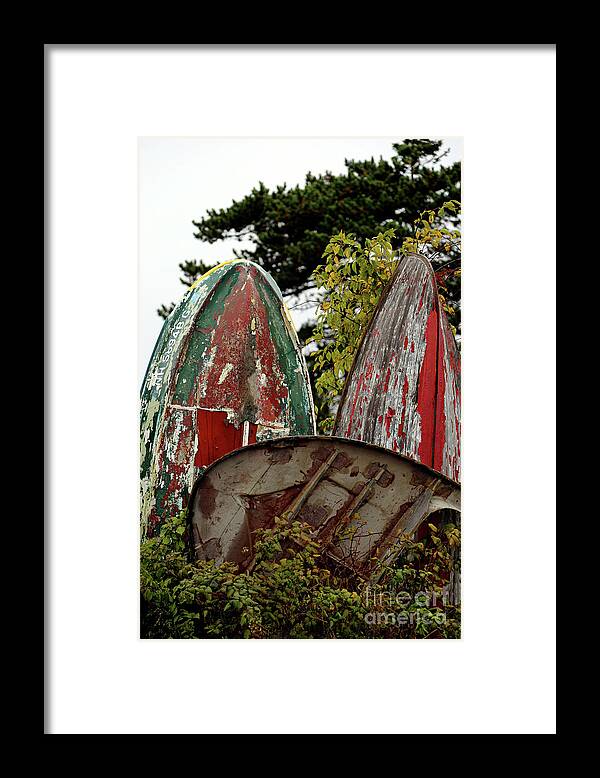 Battered Boats Framed Print featuring the photograph Battered Boats by Terri Brewster