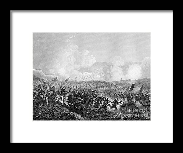 Horse Framed Print featuring the drawing Battle Of Salamanca, Spain, 22 July by Print Collector