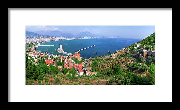 Turkish Riviera Framed Print featuring the photograph Bay on the harbor of Alanya by Sun Travels