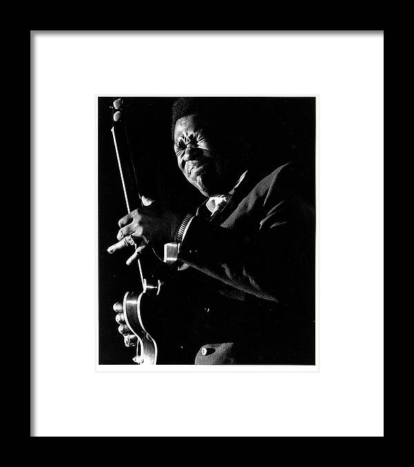 B.b. King Framed Print featuring the photograph Bb King Performing by Tom Copi