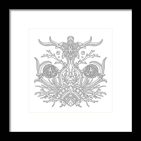 Bc Composition Framed Print featuring the digital art Bc Composition by Filippo Cardu
