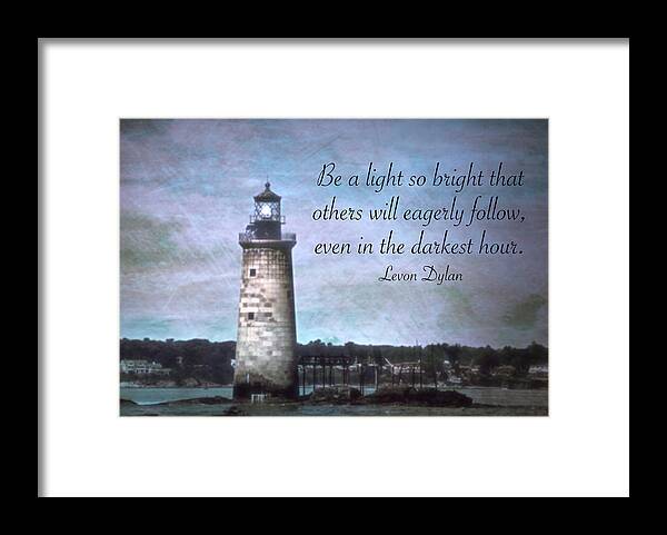  Framed Print featuring the photograph Be a Light by Jack Wilson