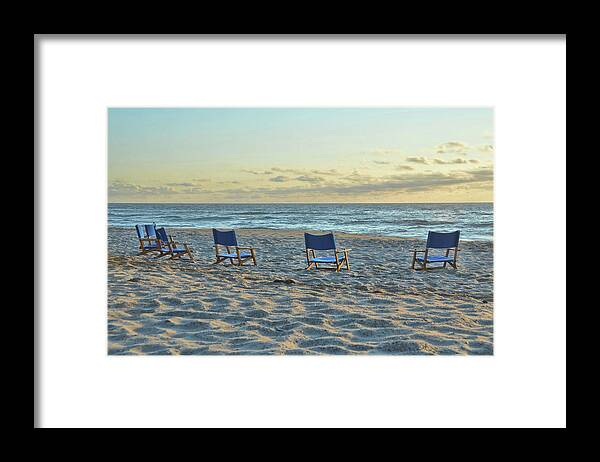 Banks Framed Print featuring the photograph Beach Boardroom by JAMART Photography