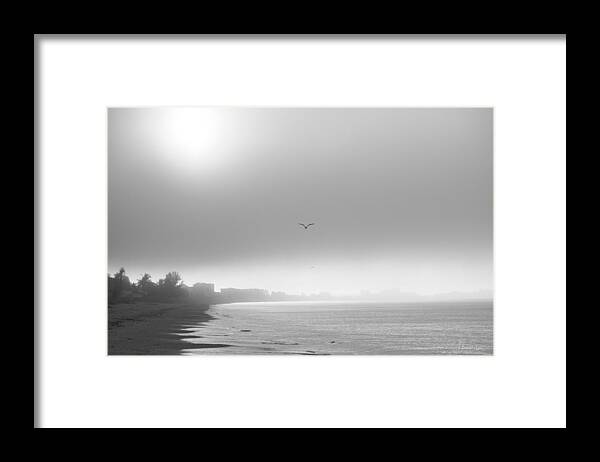 Ft Myers Beach Framed Print featuring the photograph Beach Fog by Nunweiler Photography