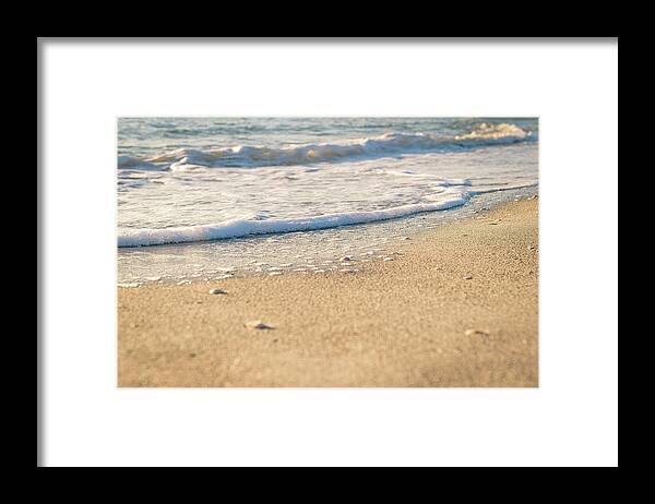 Beach Framed Print featuring the photograph Beach Shorline by Joe Leone