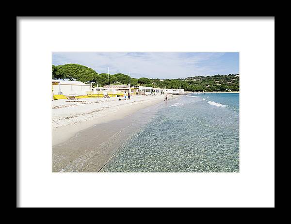French Riviera Framed Print featuring the photograph Beach, St. Tropez, Cote Dazur, France by John Harper