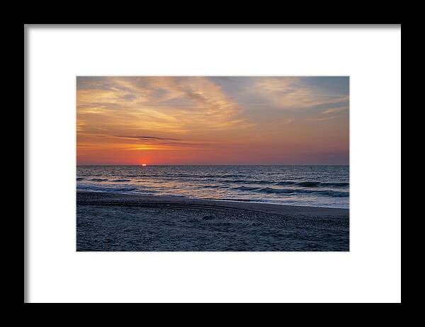Beach Framed Print featuring the photograph Beach Sunrise by David Palmer