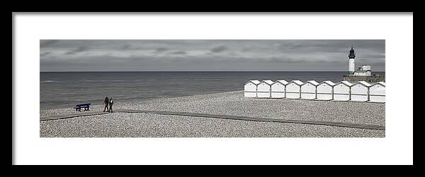 Beach Framed Print featuring the photograph Beach Walk by Gilbert Claes