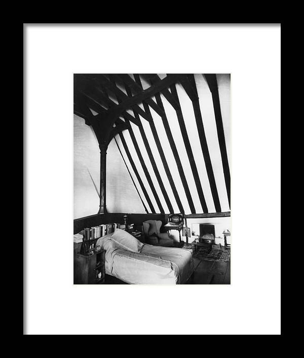 Architectural Feature Framed Print featuring the photograph Beamed Ceiling by Sasha