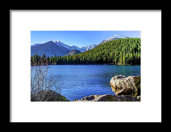 Rocky Mountain National Park Framed Print featuring the photograph Bear Lake by Joe Kopp
