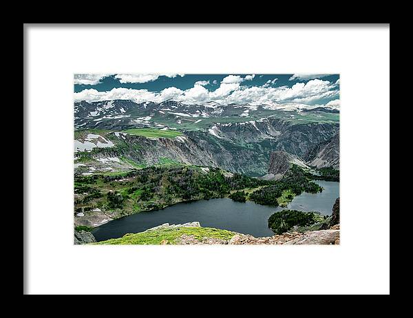 Beartooth Highway Framed Print featuring the photograph Bear Tooth Mountains View by Marcy Wielfaert