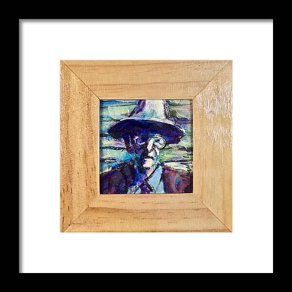 Painting Framed Print featuring the painting Beat by Les Leffingwell