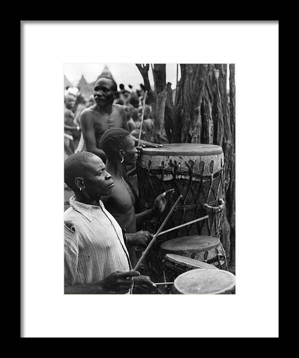 People Framed Print featuring the photograph Beating Lament by Hulton Archive