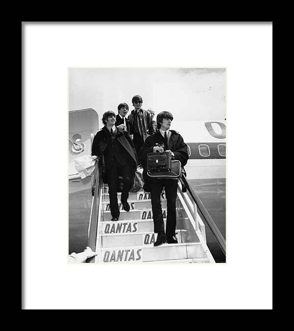 People Framed Print featuring the photograph Beatles Descend by Jim Gray