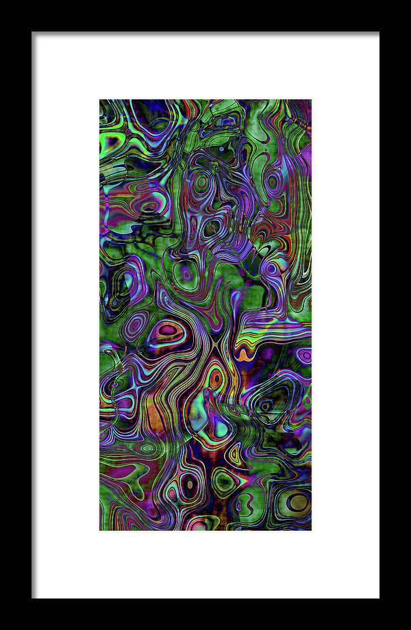 Fractal Framed Print featuring the digital art Beatnik by Fractalicious