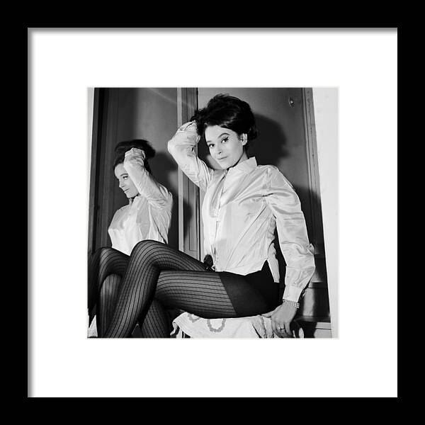 Actress Framed Print featuring the photograph Beatrice Altariba, French Actress by Keystone-france