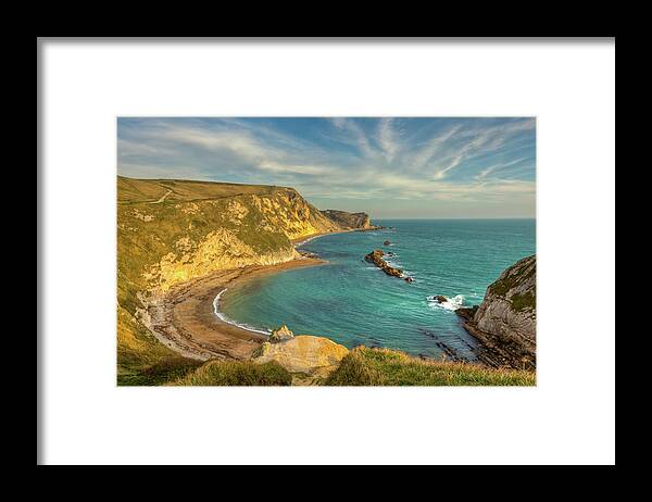 Scenics Framed Print featuring the photograph Beautiful Bay In Dorset by Peter Orr Photography