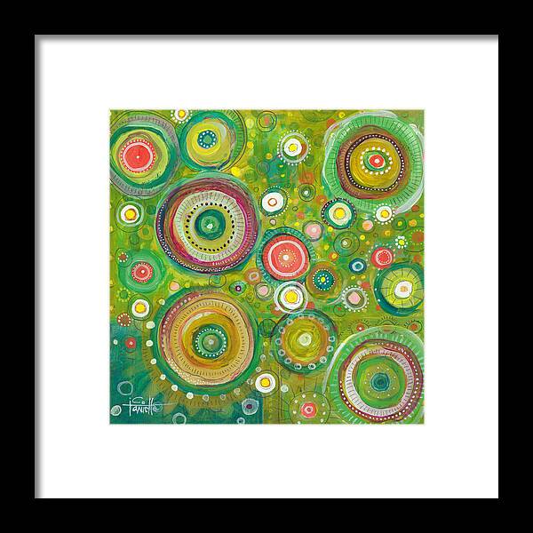 Beautiful Chaos Framed Print featuring the painting Beautiful Chaos by Tanielle Childers
