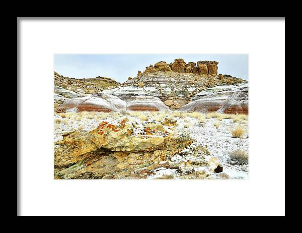Ruby Mountain Framed Print featuring the photograph Beautiful Colors after Overnight Snow by Ray Mathis
