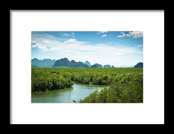 Archipelago Framed Print featuring the photograph Beautiful Landscape View Of Phang Nga by Tbradford