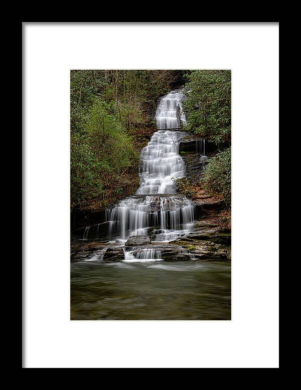 Tom Branch Falls Framed Print featuring the photograph Beautiful Tom Branch Falls by Robert J Wagner