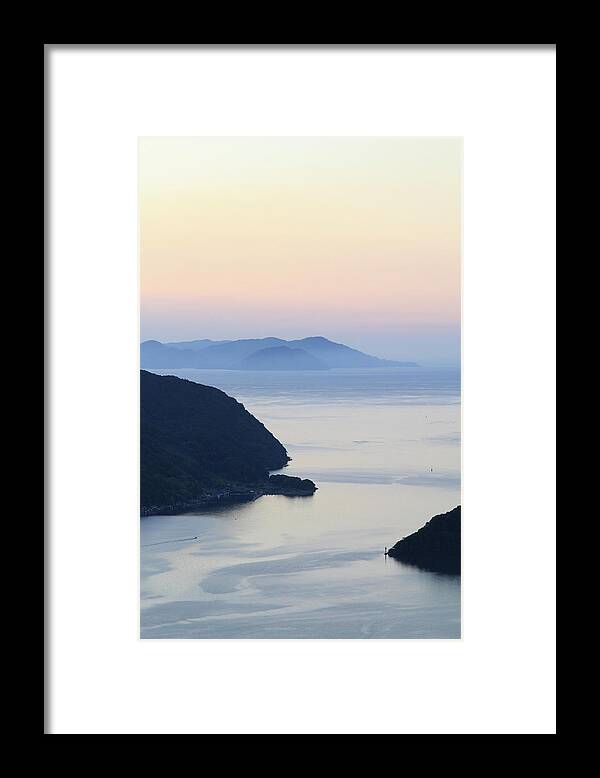 Scenics Framed Print featuring the photograph Beautiful View Of Sunset At Maurizia by Naoto Shibata