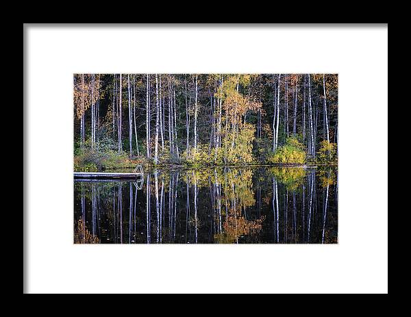 Landscape Framed Print featuring the photograph Beautiful Water Reflection View by Jani Riekkinen